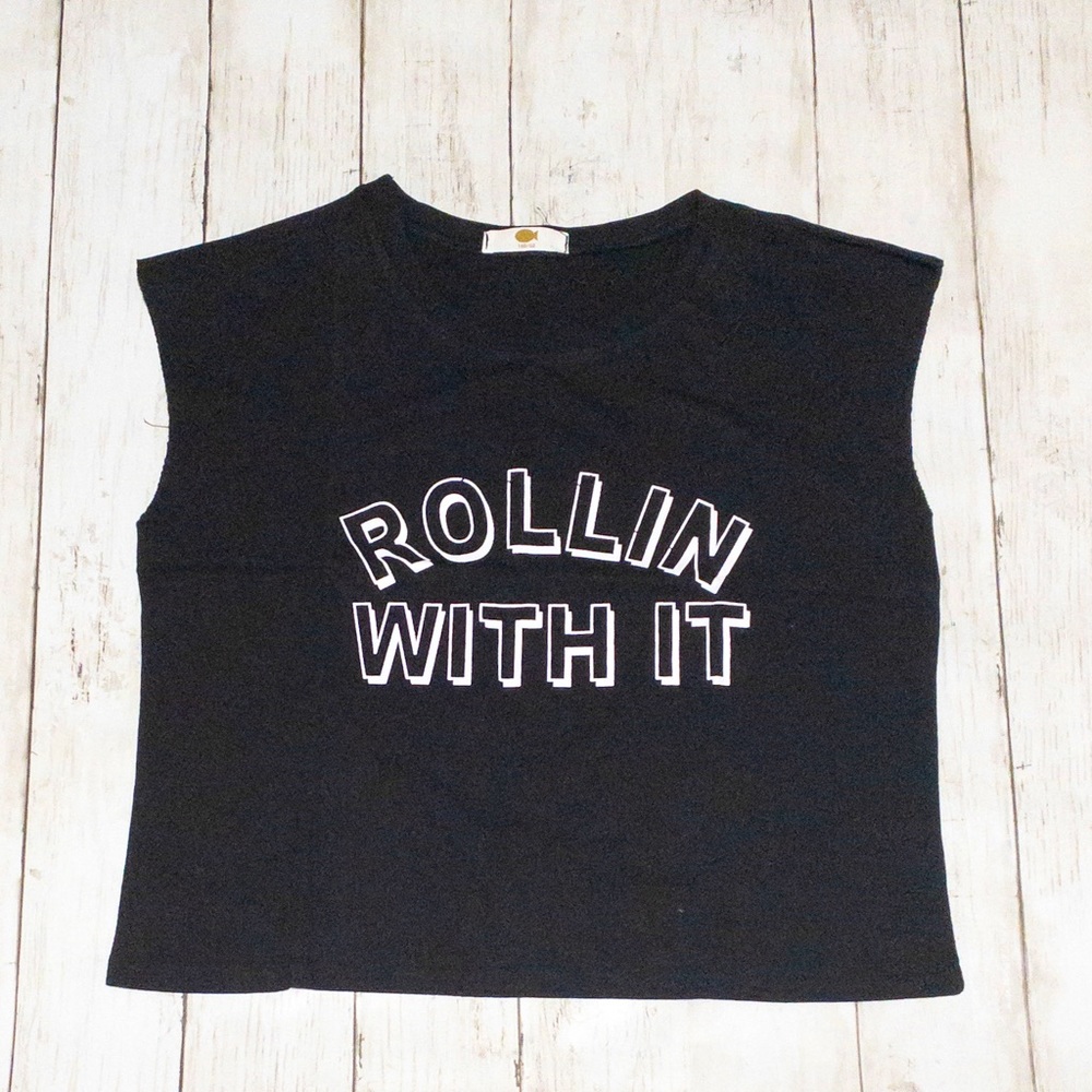Retro style crop top Unused without tag